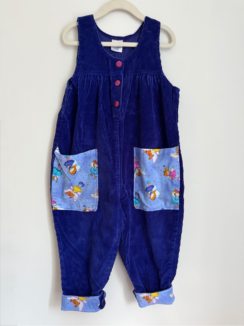 Vintage Y2K Snug As a Bug Overalls with Fairy Pockets (Size 2-3)